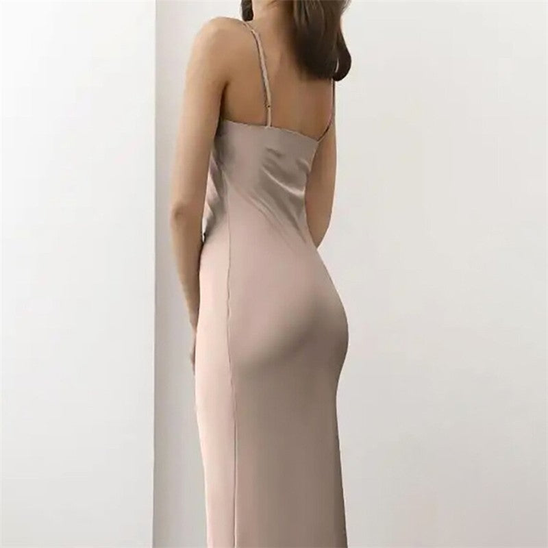 Sleek Halter Neck Bodycon Dress