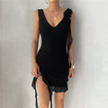 Sleek Solid Color Camisole Dress with a Flattering Fit