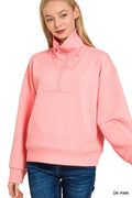 Scuba Half Zip Sweatshirt with Pockets