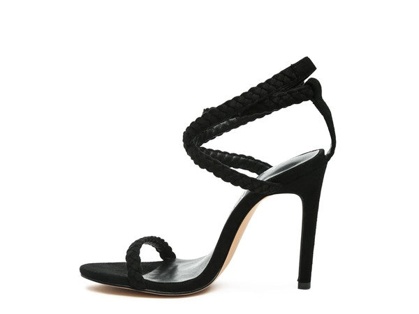 Sherri High Heeled Faux Suede Sandals