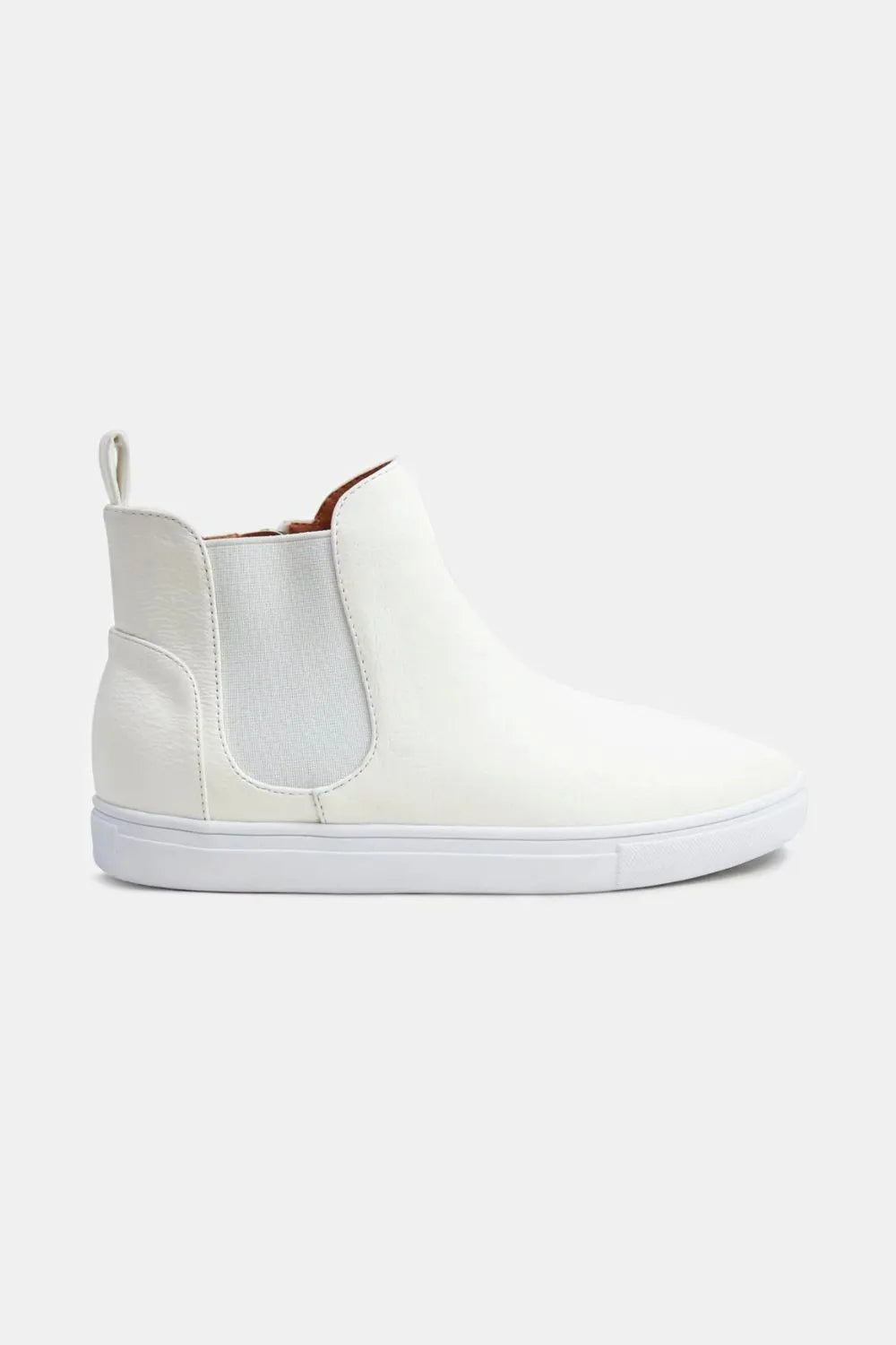 Fashion Faux Suede Elastic Side Panel Sneakers