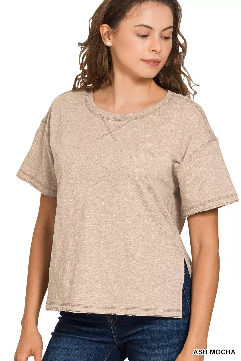 Cotton Slub Short Sleeve Tee