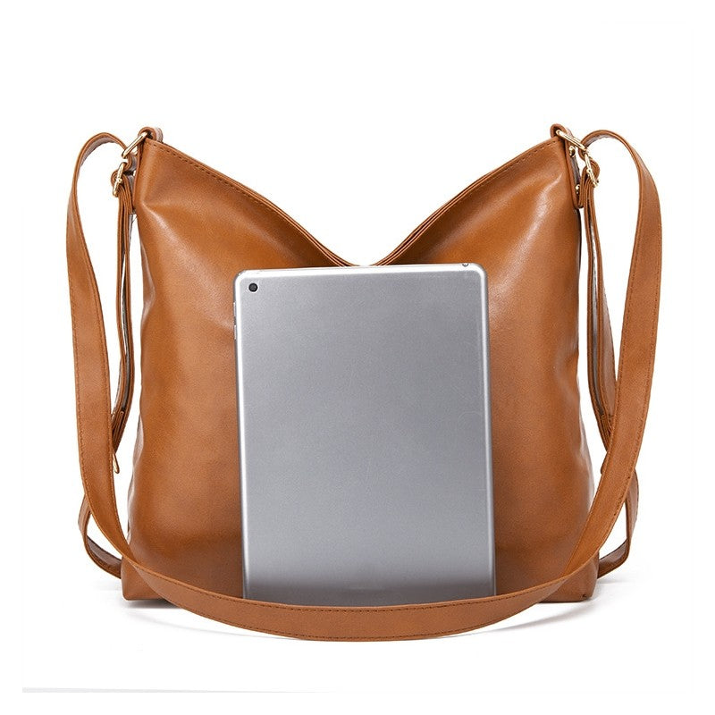Stylish Oversized Soft Leather Backpack