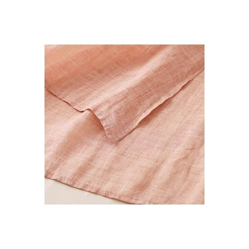 Relaxed Fit Short Sleeve T-Shirt with Waist Tie