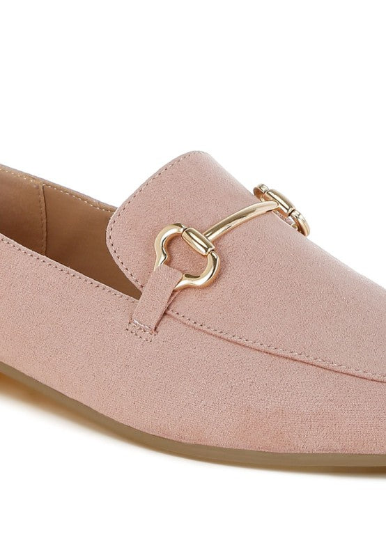 Noltas Horsebit Embellished Flat Loafers