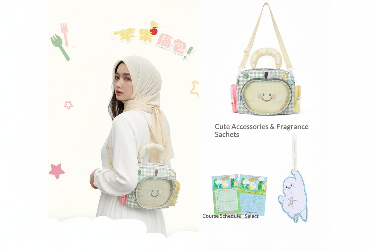 Color Block Polyester Crossbody Bag | Cute Everyday Shoulder Bag for Women