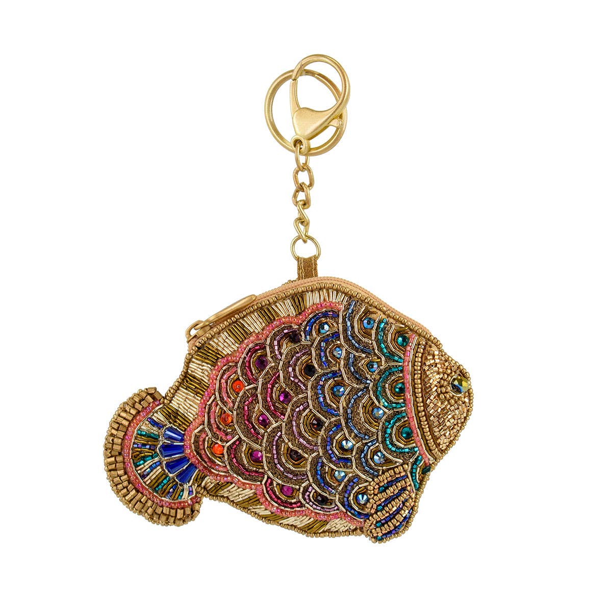 Mary Frances Shimmer Fish Coin Purse