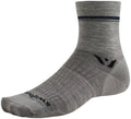 Swiftwick Pursuit Four Ultralight Socks - 4" Retro Stripe Heather XL