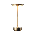 Modern Brass Cone LED Rechargeable Table Lamp Cordless USB-C