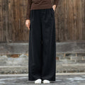 Versatile Casual Trousers in Solid Color