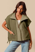 Over Sized Soft Sherpa Fur Sleeveless Vest Jacket