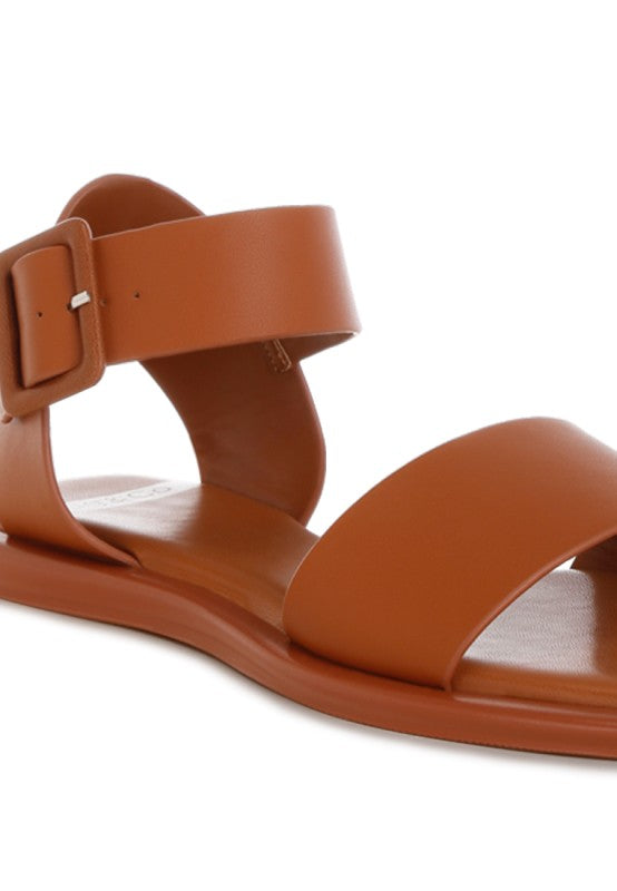 Tayana Chunky Buckle Strap Flats