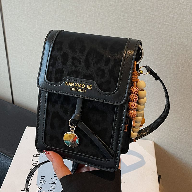 Leopard Print Phone Crossbody Bag