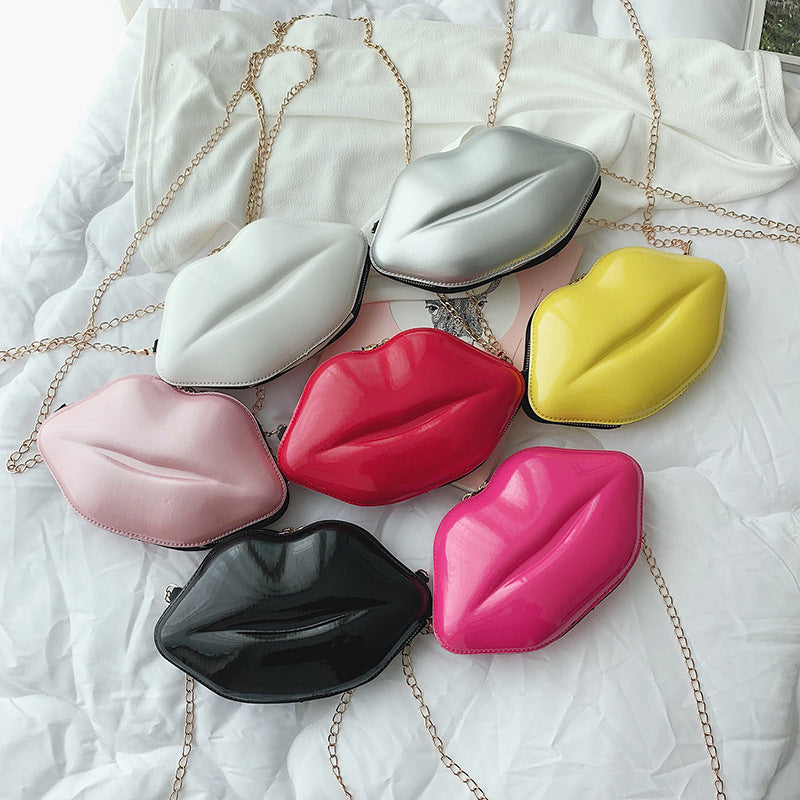 Lip-Shaped Mini Bag