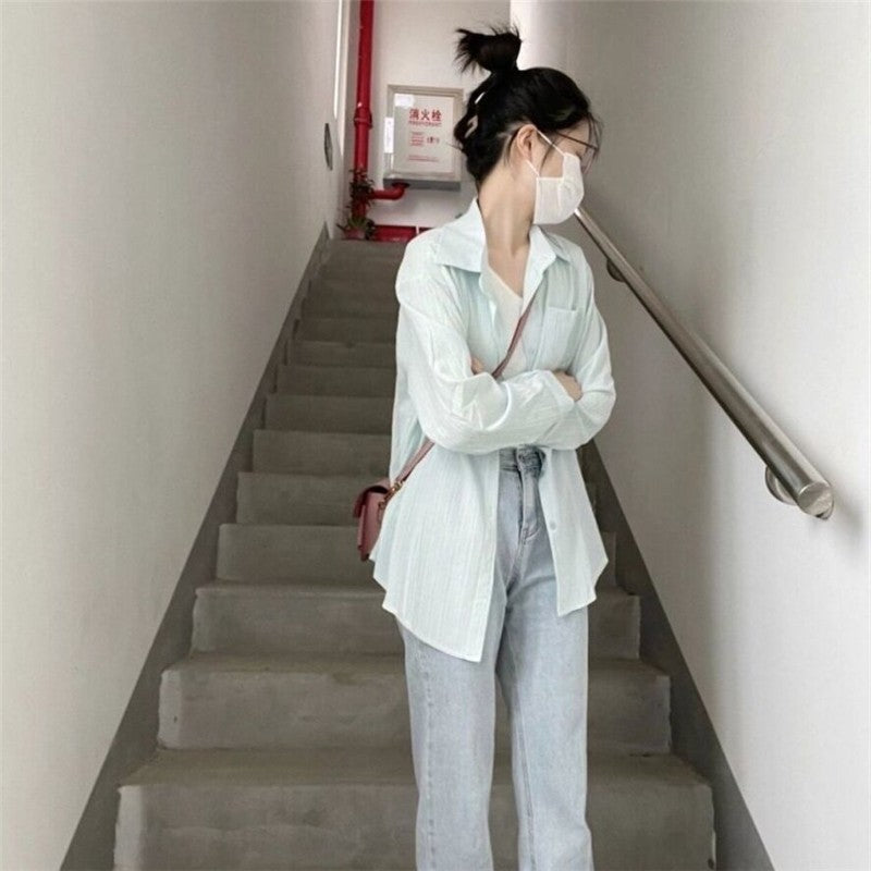 Stylish and Versatile Solid Color Sun Protection Cardigan