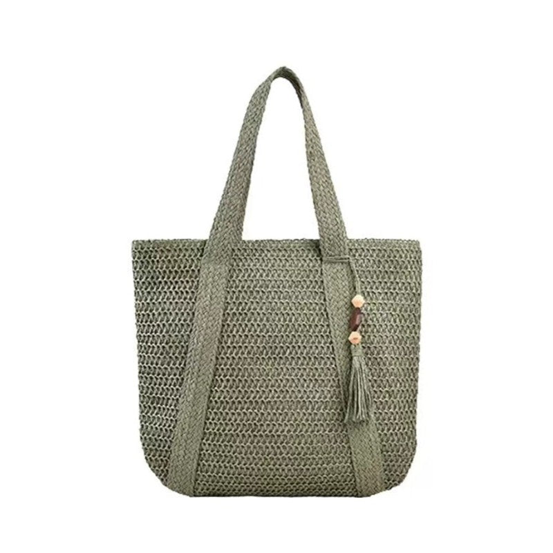 Chic Straw Woven Tote Bag: Stylish and Versatile