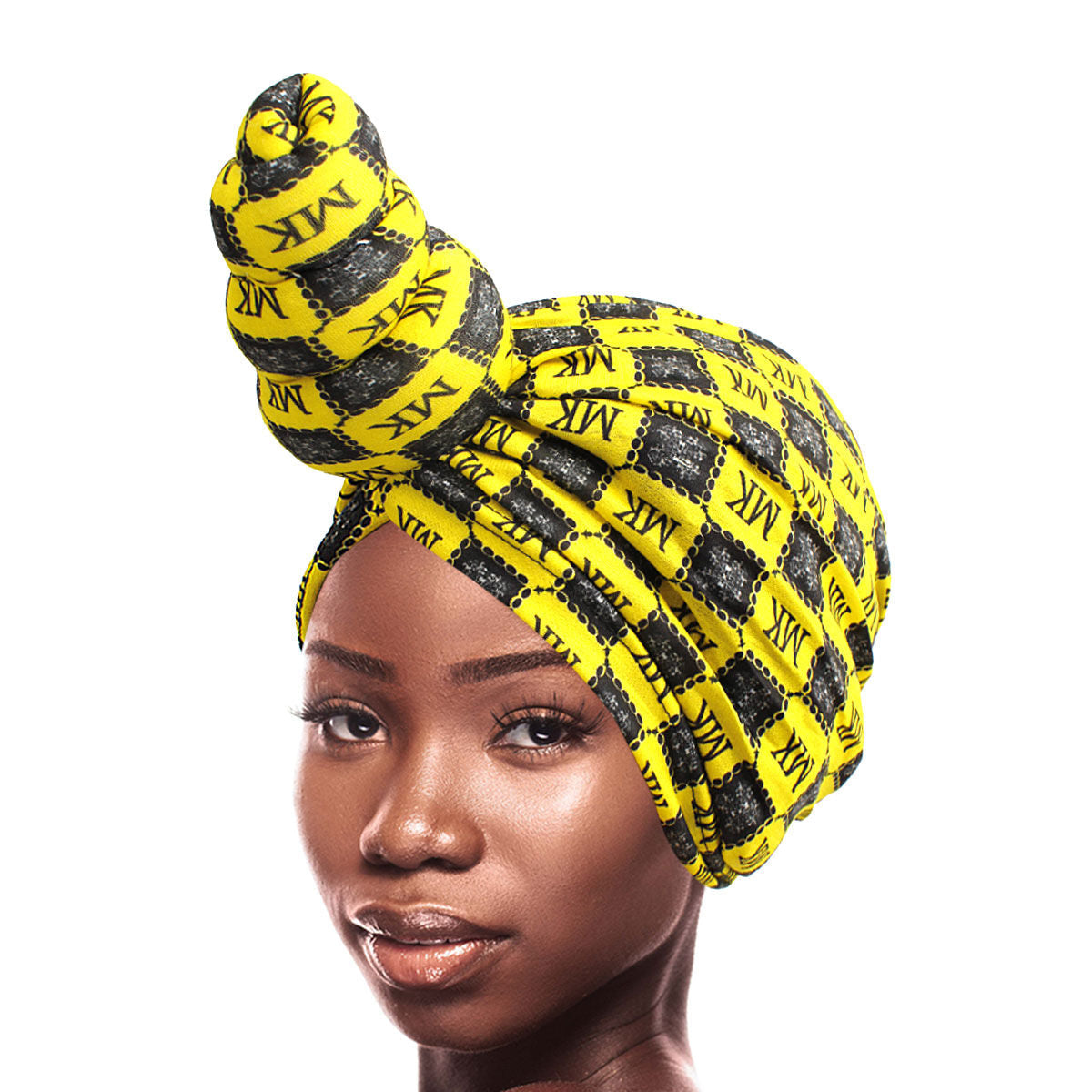 Turban Headband Tall Twist Knot Yellow Stylish Fashion Accessory
