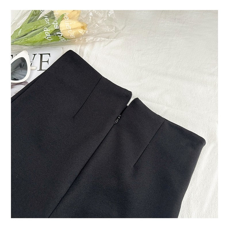 High-Waisted Solid Color Casual Shorts