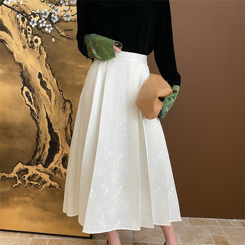 Jacquard Horse Pattern Skirt