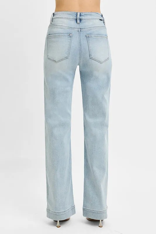 Full Size Run High Rise Straight Jeans