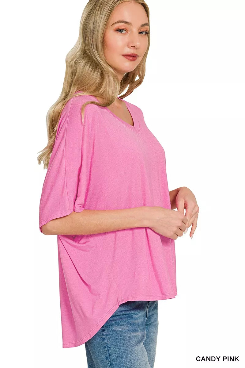 V-neck Oversized Top & Pants Set