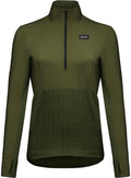 Gorewear Trail KPR Hybrid 1/2-Zip Jersey - Utility Green Women's Medium