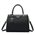 Elegant Patchwork PU Leather Shoulder Tote Bag - Large Capacity Women's Handbag with Phone Pocket