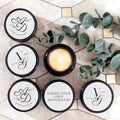 Personalized Wedding Favor Candles, Mini Candles, Bridal Shower Tea Candle Favors