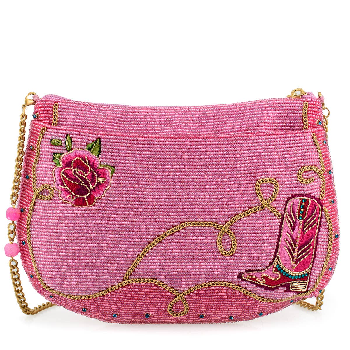 Mary Frances Rodeo Drive Beaded Crossbody Handbag