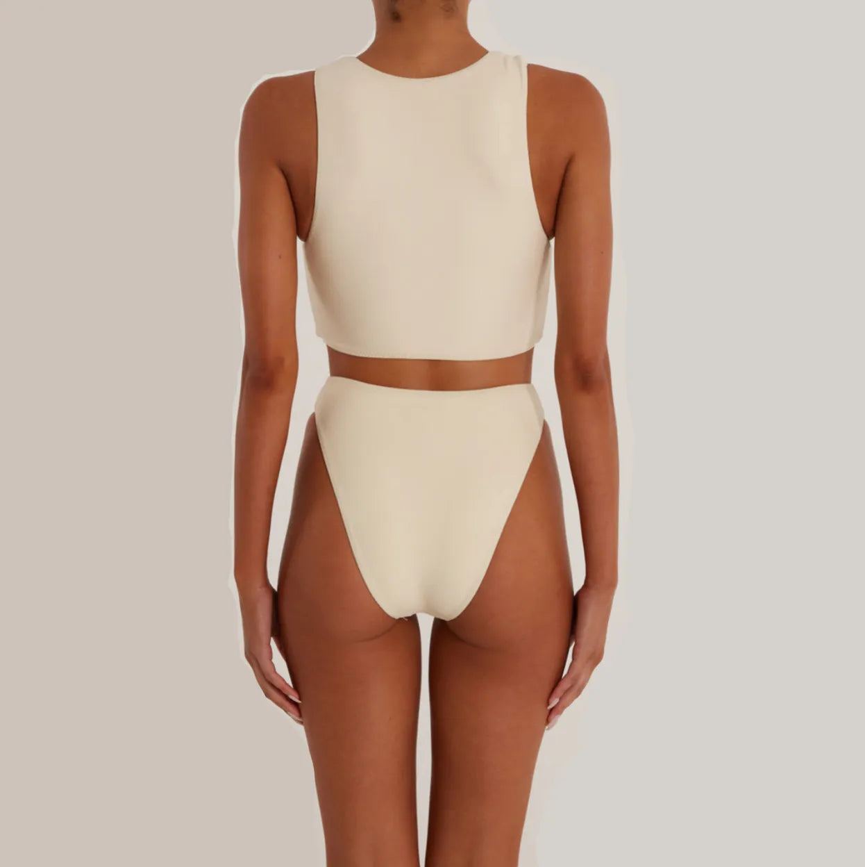 Monsoon Floral Contrast White Bikini
