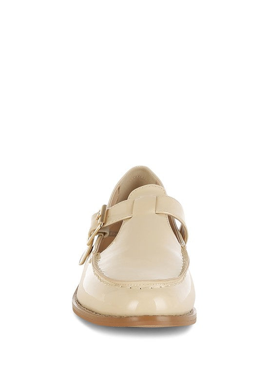 Swenson Patent Pleather Mary Jane Loafers
