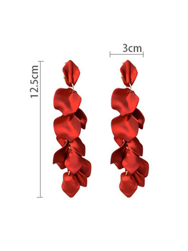 Trendy Tasseled Acrylic Earrings 闂傚倷鑳堕崑銊╁磿婵犳艾绠紒瀣垫厂shionable Accessories for Women
