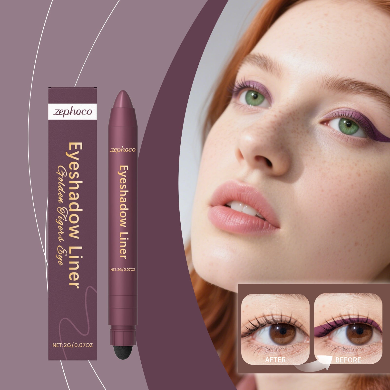 2-in-1 Eyeliner Pencil Golden Tiger's Eye