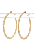 55mm Textured Iconic Hoop Earrings