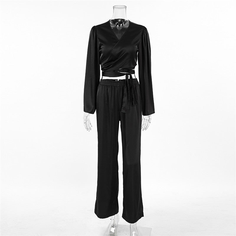 Long Sleeve Long Pants Pajama Set - Cozy Sleepwear Ensemble for Chilly Nights
