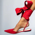 Women's Suede Pointed-Toe Lace-Up Sandals - Breathable Outdoor Fashion Footwear