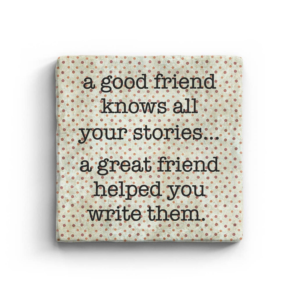 Great Friend Marble Coaster