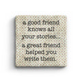 Great Friend Marble Coaster