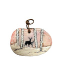 Trish McFerran Buck and Doe Encaustic Art Ornament