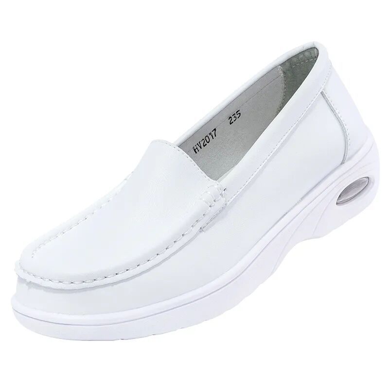 Women's Breathable Platform Sneakers - Comfortable Thick Sole Casual Shoes