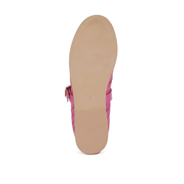 Nazuka Handcrafted Real Leather Ballerinas