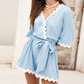 Solid Color Casual Jumpsuit Shorts