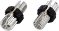 Jagwire M10 Slotted Adjusting Barrel - Aluminum Bag of 10 Silver/Black