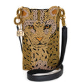 Mary Frances Gone Wild Beaded Crossbody Phone Bag