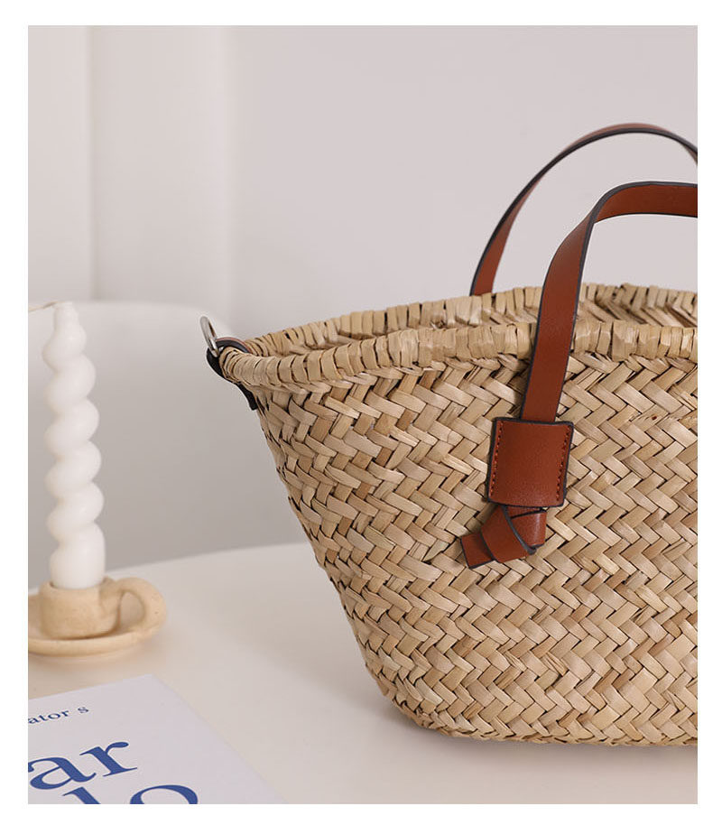 Natural Straw Woven Shoulder Bag - French-Style Handbag for Women | Sarah Express