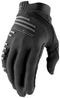 100% R-Core Gloves - Black Full Finger Men's 2X-Large