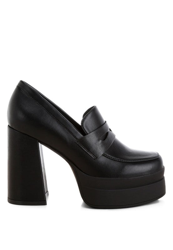 Oryana Chunky Platform Heel Loafers