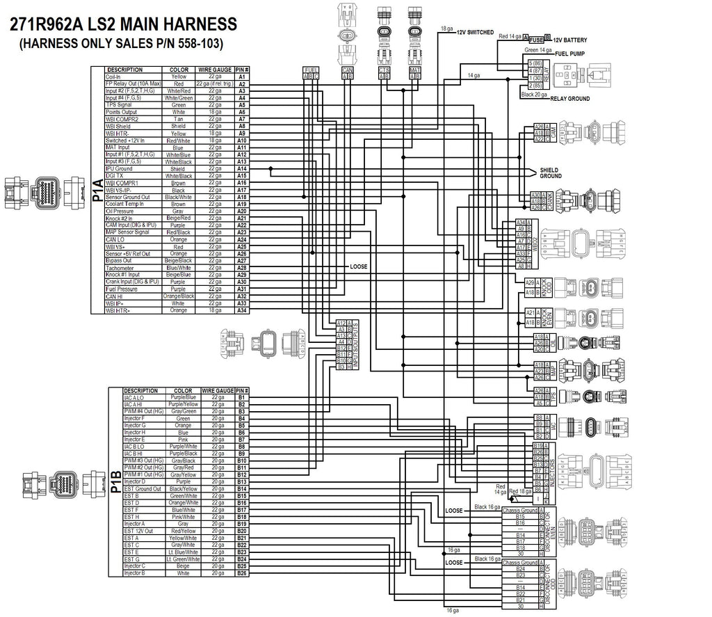 LS2/3/7+ (58x/4x) Engine Main Harness