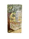 Trish McFerran White Picket Fence Encaustic Art