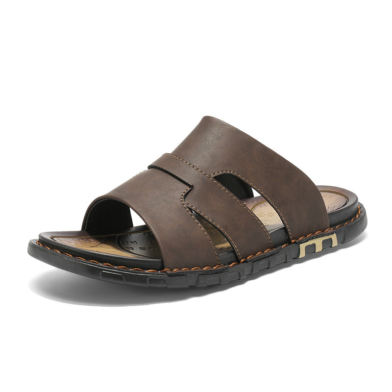 Handmade Microfiber Leather Slip-On Loafers for Men